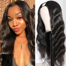 Julia VIP Exclusive U Part Wigs 150% Density Body Wave 18" Natural Color