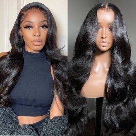 Julia Hair 6x4.5 Pre Cut Lace Wig Body Wave Human Hair Wig Wear Go Wig