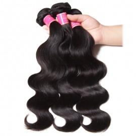Julia Hair Virgin Malaysian Body Wave Hair 3 Bundles Deals Human Hair Weave Bundles