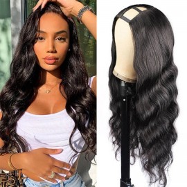 Julia Hair Straight U Part Wig Middle Part Hair Wigs Glueless Human Hair Wigs Small Leave out Wigs For Women