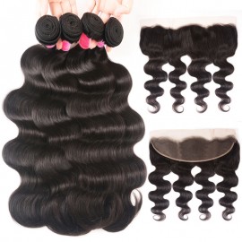 Julia 3 Bundles Virgin Body Wave Hair Bundles Super Soft 100% Human Hair Natrual Hair Weave