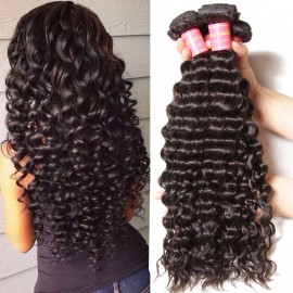 Julia 4Pcs/pack Virgin Deep Wave Brazilian Hair Real Brazilian Human Hair Bundles