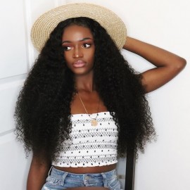 Julia 4 Bundles Unprocessed Brazilian Curly Virgin Hair Bundles With Lace Closure
