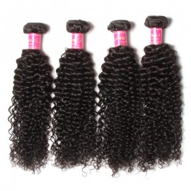 Julia Cheap Virgin Curly Ear To Ear Lace Frontal With 4Pcs Virgin Brazilian Curly Weave Bundles