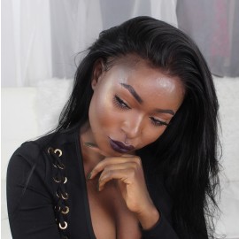 Julia 4 Bundles Human Virgin Brazilian Straight Weave Hair Bundles With Closure