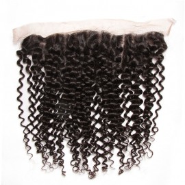 Julia Jerry Curly Hair 13x4 Lace Frontal Free Part Full Lace Frontal Closure
