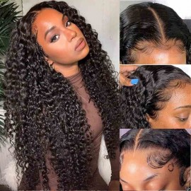 Julia Hair Pre-Sale Curly13x4 Transparent Lace Front Human Hair Wigs Pre Plucked Best Brazilian Human Hair Wigs For Women Get 35% Off With Code:BLACK35