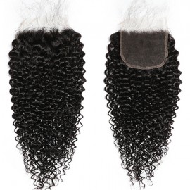 Julia 5x5 HD Curly Hair Lace Closure Human Hair Natural Color