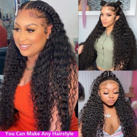 Julia Hair Pre-Sale Curly13x4 Transparent Lace Front Human Hair Wigs Pre Plucked Best Brazilian Human Hair Wigs For Women Get 35% Off With Code:BLACK35