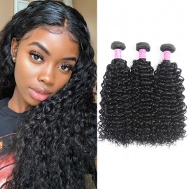 Julia Unprocessed 3 Bundles Virgin Brazilian Curly Weave Human Hair Bundles Deals