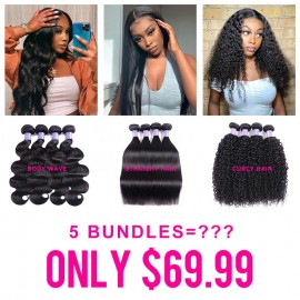 Julia Flash Sale for Human Hair Bundles Wholesale Order 5Pcs Bottom Factory Price!