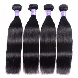 Julia 4 Bundles Natural Black Straight Human Hair Bundles