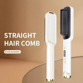 Julia Hair Straightening Comb Multifunctional Hair Styler Electric Hot Comb Hair Straightener Quick Heated Hair Straightener Electric Brush
