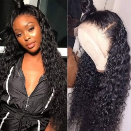 Julia13x4 HD Lace Frontal Curly Glueless Wigs Pre Plucked 150% Density Undetectable Lace Wigs Invisible Hairline With Baby Hair Around