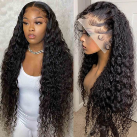 Julia Jerry Curly 250% Density 13X4 HD Lace Front Wigs Full And Premium Undetectable Transparent Lace Human Hair Wigs