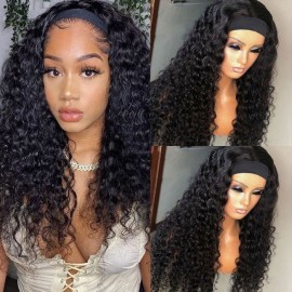 Julia Hair YTBer Same Headband Wigs Water Wave Best Brazilian Human Hair Wigs For Women