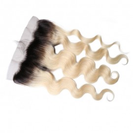 Julia 1B/613 Color 13x4 Lace Frontal Body Wave Virgin Human Hair Pre Plucked