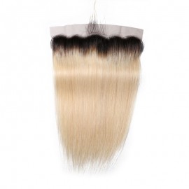 Julia Pre Plucked 13x4 Lace Frontal Root Dark Straight Human Hair Lace Frontal With Baby Hair