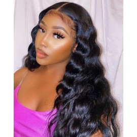 Julia Deep Wave Brazilian Human Hair Wig 150% Density Deep Wave Lace Front Wigs Pre Plucked