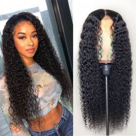 Julia 13x4 Curly Lace Front Brazilian Human Hair Wigs 150% Density Pre Plucked Best Brazilian Curly Hair Wigs