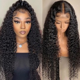 Julia Hair Curly13x4 Transparent Lace Front Human Hair Wigs Pre Plucked Best Brazilian Human Hair Wigs For Women
