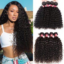 Julia Cheap Virgin Malaysian Curly Hair Bundles 4pcs Jerry Curly Hair Weave Overnight Shipping