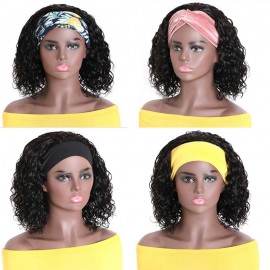 Julia Hair Monday Sales Headband Wigs Short Bob Human Hair Water Wave Wig