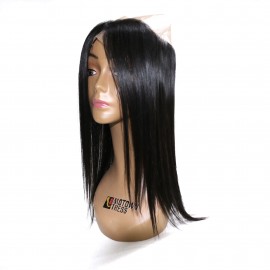 Julia Hair 360 Lace Frontal Straight Hair With Natural Hairline 100% Unprocessed Virgin Straight Human Hair