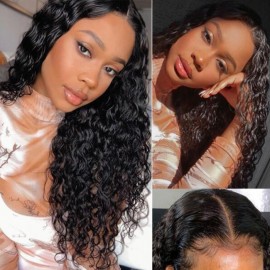 Julia Hair Affordable 13x4 Water Wave Lace Frontal Wig Pre Plucked Best Human Hair Wigs For Women