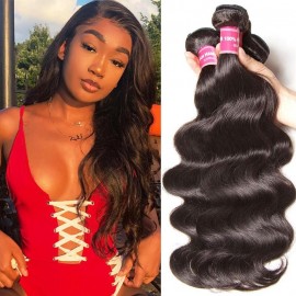 Julia Hair Virgin Malaysian Body Wave Hair 3 Bundles Deals Human Hair Weave Bundles