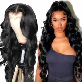 Julia Body Wave 200% Density 5X5 HD Lace Closure Wigs Full And Premium Undetectable Transparent Lace Human Hair Wigs