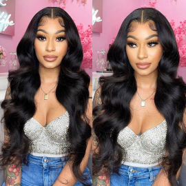 Julia Body Wave 250% Density 5X5 HD Lace Closure Wigs Full And Premium Transparent Lace Human Hair Wigs