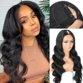 Julia Hair Affordable Glueless V Part Body Wave Wig No Leave Out Upgrade U Part Wigs Beginner Friendly Flash Sale $100 Off