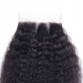 Julia 4x4 Lace Closure Best Kinky Straight Real Human Hair
