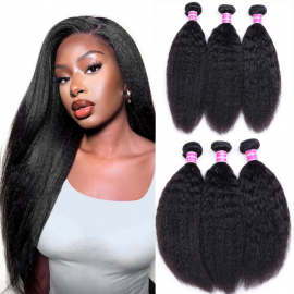 Julia Hair Kinky Straight Hair Bundles 3 Bundles Human Hair Weaves Brazilian Kinky Straight Hair Bunldles Online