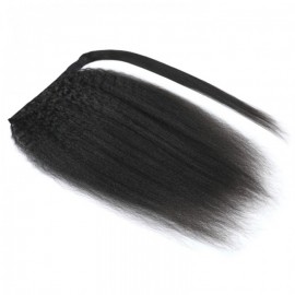 Julia Hair Kinky Straight Ponytail Extension Wrap Around Easy Install 100% Human Hair