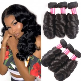 Julia Malaysian Loose Wave Human Virgin Hair 3 Bundle Deals Unprocessed Best Malaysian Hair Extensions