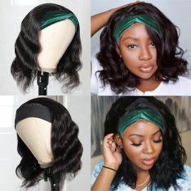Julia Hair Short Bob Wig Body Wave Headband Wigs 100% Human Hair Wigs For Black Women