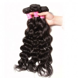 Julia Virgin Peruvian Natural Wave Hair Weft 4pcs/pack Human Hair Bundles