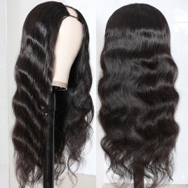 Julia VIP Exclusive U Part Wigs 150% Density Body Wave 18" Natural Color