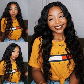 Julia Brazilian Natural Wave Weave Hair Unprocessed Brazilian Natural Wavy Human Hair Extensions 3 Pcs/pack