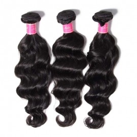 Julia New Arrival Malaysian Natural Wave Hair Weaving 3pcs Natural color Malaysian Remy Hair Weave