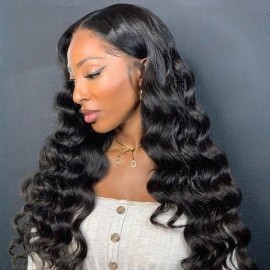 Julia 4Pcs/pack Loose Deep Wave Brazilian Hair 100% Virgin Human Hair Bundles