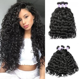 Julia Hair Brazilian Natural Wave Hair Bundles Unprocessed Brazilian Natural Wavy Human Hair Weave 3 Bundles Hair