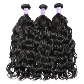 Julia Brazilian Natural Wave Weave Hair Unprocessed Brazilian Natural Wavy Human Hair Extensions 3 Pcs/pack