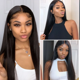 Julia 3Pcs Straight Human Hair Weave Bundles Silky Straight Soft 100% Human Hair