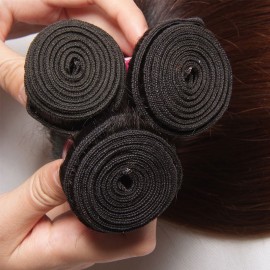 Julia Hair 4 Bundles Three Tone Ombre Straight Human Virgin Hair Weaving