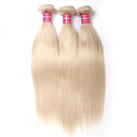 Julia Hair 613 Color Straight Hair Weaves 3 Bundles Blond Brazilian Straight Bundles Human Hair
