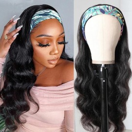 Julia Hair Body Wave Headband Wigs Glueless Brazilian Human Hair Wigs With Headbands None Lace Wigs
