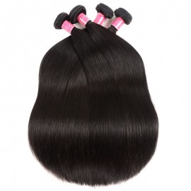 Julia 4Pcs/pack 100% Virgin Straight Brazilian Hair Bundles Human Hair Weave On Sale